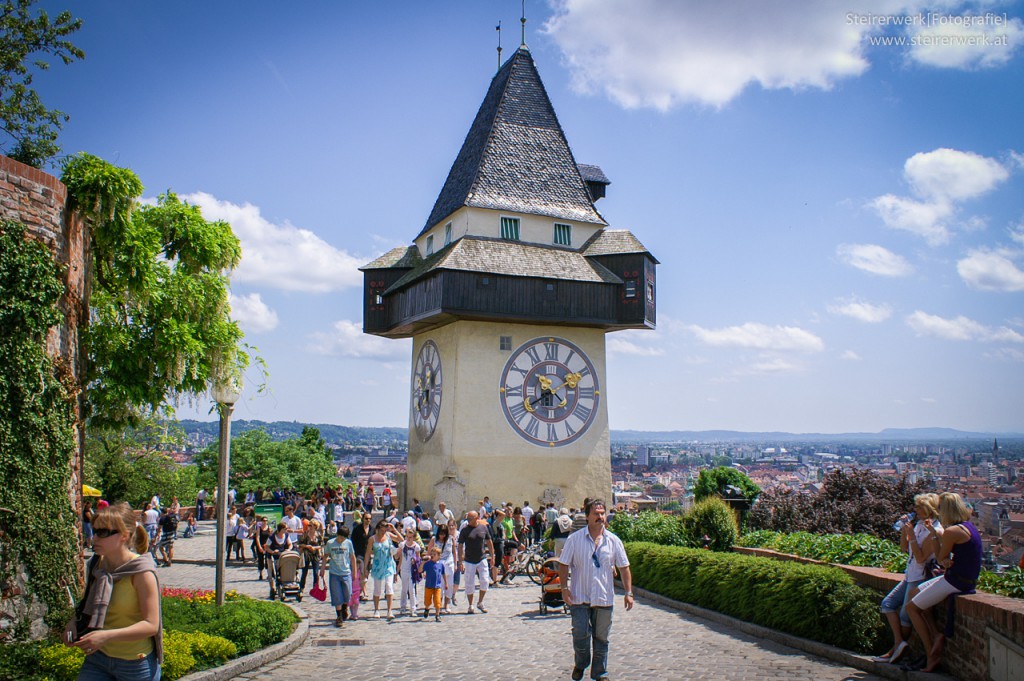 Uhrturm am Schlossberg in Graz