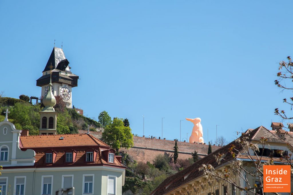 Osterhase am Schloßberg