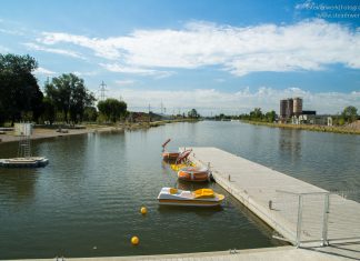 Steg vom Hafen Graz an der Mur