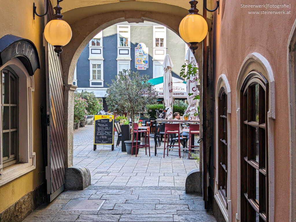 Gastgarten in der Altstadt