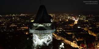 Uhrturm Beleuchtung Klanglicht