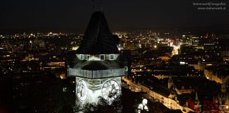 Uhrturm Beleuchtung Klanglicht