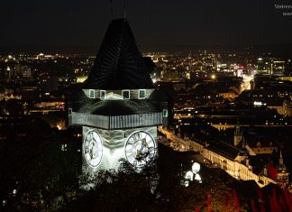 Uhrturm Beleuchtung Klanglicht