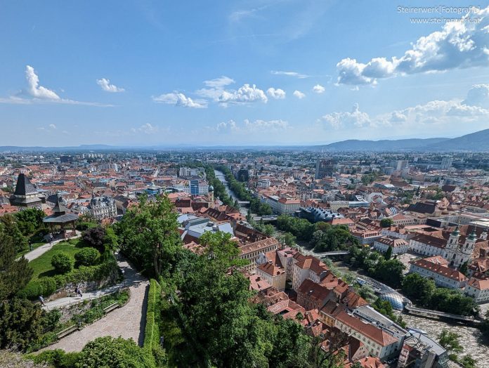 Linke und rechte Seite in Graz