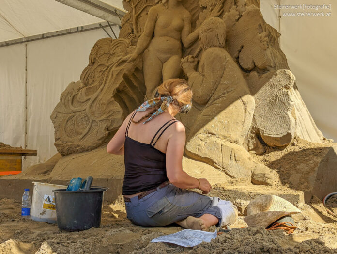 Sandskulpturen bauen in Graz