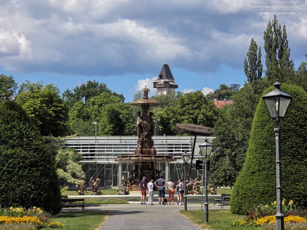 Stadtparkbrunnen Besucher